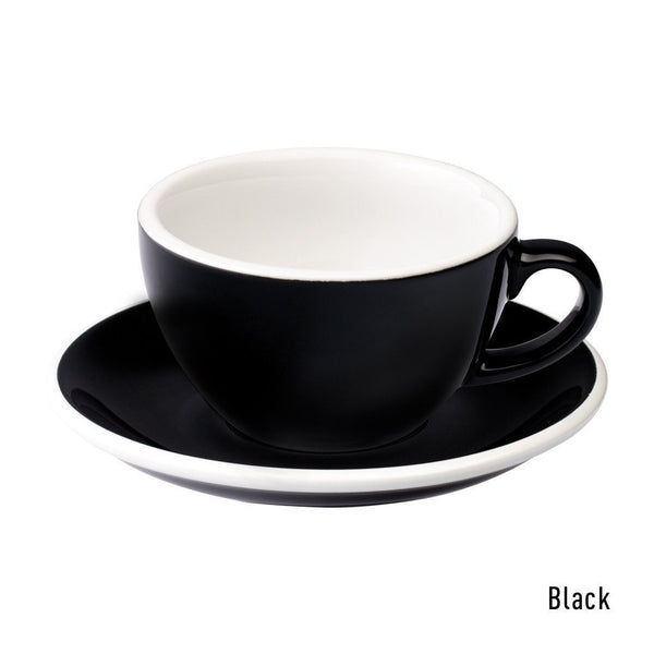 LOVERAMICS 愛陶樂 | Cappuccino Cup with Saucer 蛋形 卡布奇諾 杯盤組 | multiple colours//200ml