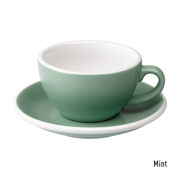 LOVERAMICS 愛陶樂 | Cappuccino Cup with Saucer 蛋形 卡布奇諾 杯盤組 | multiple colours//200ml