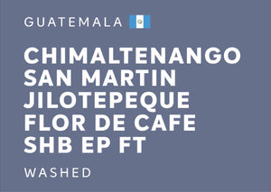 GUATEMALA 危地馬拉 | Chimaltenango San Martin Jilotepeque "Flor de Cafe" SHB EP Fairtrade | Washed 水洗